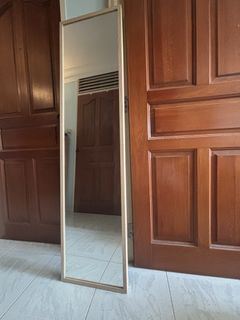 Full Length Mirror with Oak Wood Frame
