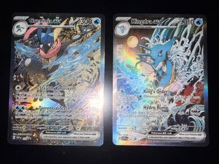 Greninja & Kingdra Promo #131 #132 Shrouded Fable card