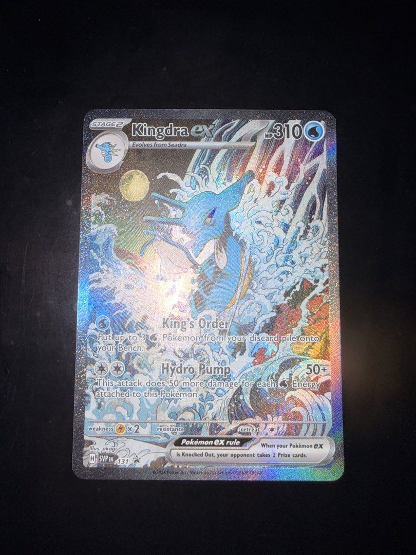 Kingdra & Greninja Ex Promo #131 #132 Shrouded Fable card (Category: Raw Cards) located in Singapore. Submitted by onehertz (Listing ID 1457741288, Image 2). Description: No trades. No PSA 10s. PM if additional pictures are required. Dont bother asking for best price. Pick up @ Bullion Park / YCK MRT (Deposit required) Or +2.5 for Tracked Mailing.