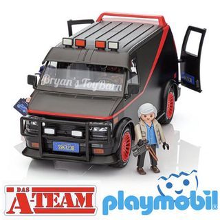 Playmobil 70750 The A-Team 1983 GMC Vandura with Hannibal, BA, Faceman & Murdock. Released 2021