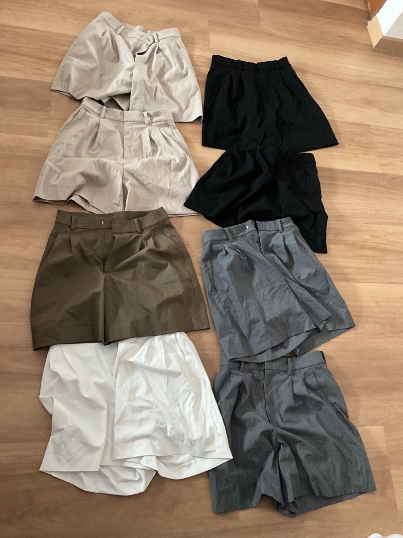 Uniqlo Pleated Shorts (Category: Shorts) located in Singapore. Submitted by autumnpie (Listing ID 1457712215, Image 1). Description: Loved this style of shorts and impulsively bought many of each about a year back, but put on a lot of weight before I could actually wear them. So these are basically washed but unworn. Each for $15. Negotiable for quick same-day deal at Blk 260 Kim Keat Avenue outside Giant. Exact cash only..