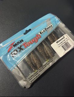 Zman MinnowZ 3” Rootbeer Chart Tail (Fishing bone baitcast ocea rod reel shimano daiwa ima lure jig Rapala)