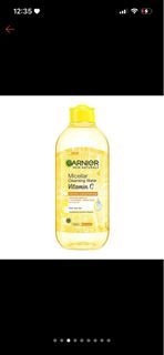 garnier vitamin c micellar water makeup remover