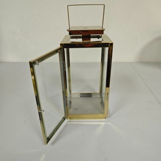 Gold Metal Lantern Holder Small