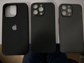 iPhone 15 Pro Max 3 pieces Cases set- MagSafe Black Silicone & Matte