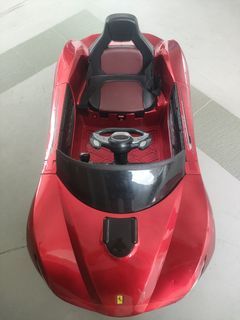 Red Electric Ride-on Sports Car with USB Audio Player