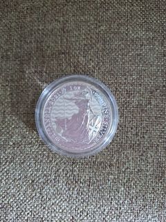 Britannia £2-2021-1oz.999.9 fine silver .tested genuine.
