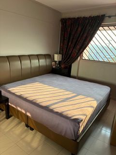 King Sized Bed Frame with King Koil Mattress