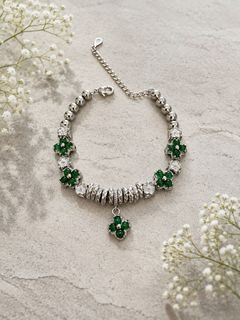 Natural Jadeite Charm Bracelet