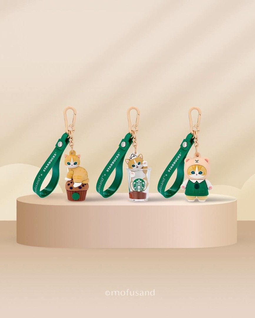 Starbucks Mofusand 3pcs set keychain (Category: Other Stationery & Craft) located in Singapore. Submitted by _authentic_ (Listing ID 1458106957, Image 1). Description: .