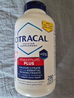 Citracal Maximum Plus Calcium Supplement with Vitamin D3 280 Coated Caplets