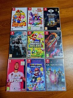 Nintendo Switch - Super Mario RPG / Just Dance 2019 / Little Nightmares Complete Edition / Crysis Remastered / Super Mario Bros U Deluxe / Need For Speed Hot Pursuit NFS / Fifa 20 / Mario + Rabbids Sparks of Hope / Kamen Rider Memory of Heroez