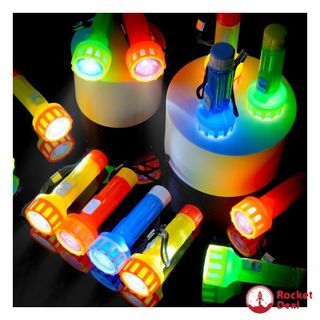 PROLOSO 30 Pcs Mini Flashlights with Lanyard Batteries Included Handheld Flashlight Torch Set for Kids Camping Hiking Gift Party Favors
