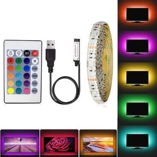 USB LED Light 5050 RGB Multi Color LED Strip LED  TV Backlight TV Desktop PC Backlight Flexible Lights   RGB DC5V With Remote Control 24 Keys Remote Control 2M ,3M, 4M, 5M
