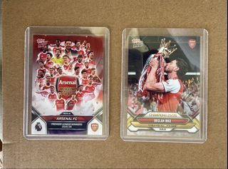 Arsenal Topps Now Rice PL Trophy Others: Topps NOW card