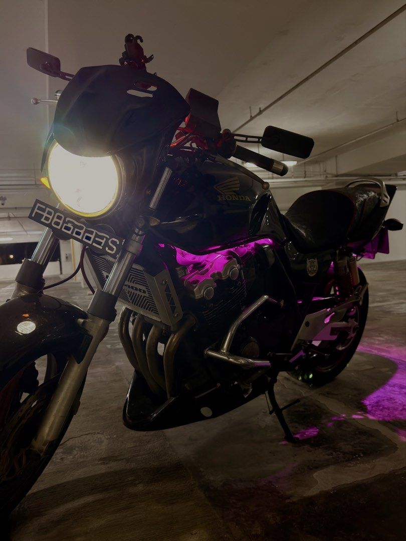 Cb400 spec 3 yoshimura full sys (Category: Motorcycle Accessories) located in Singapore. Submitted by helloitsme_77 (Listing ID 1453575559, Image 4). Description: Changes made by me - New paint -water pump changed -new spark plugs NGK (6/7/2026) -oil changed every 3000km -carb tune and sync -Yoshimura Full system worth ($1000) With repack -Chain sprocket -Carb needle -Added Booster on Suspension -Bridgestone T32 tire - CDI no cut off - New IU mac