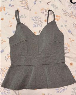 LOVE BONITO GREY FLARE TOP