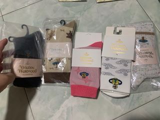 $10 each or 5 for $45 Brand new authentic Vivienne westwood ladies socks made in japan size 22.5 to 24.5cm