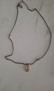 Authentic Gucci Sterling Silver Enamel Pendant Necklace