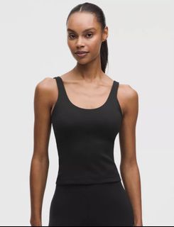 lululemon Glow Up Tank Top Size 6 (Black & Maroon colours)