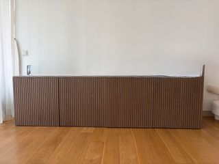 Modern Wooden Cabinet with Fluted Design