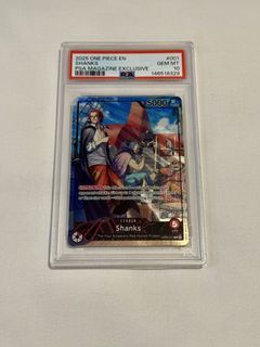 PSA 10 Shanks OP09-001 The Four Emperors card