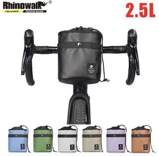 *Bag Rhinowalk Front Handlebar Bag 2.5L Brompton Java Neo Trifold MTB Road Bike Folding Bike