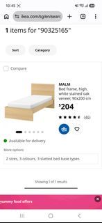 IKEA MALM High Bed Frame with Storage and Mattress