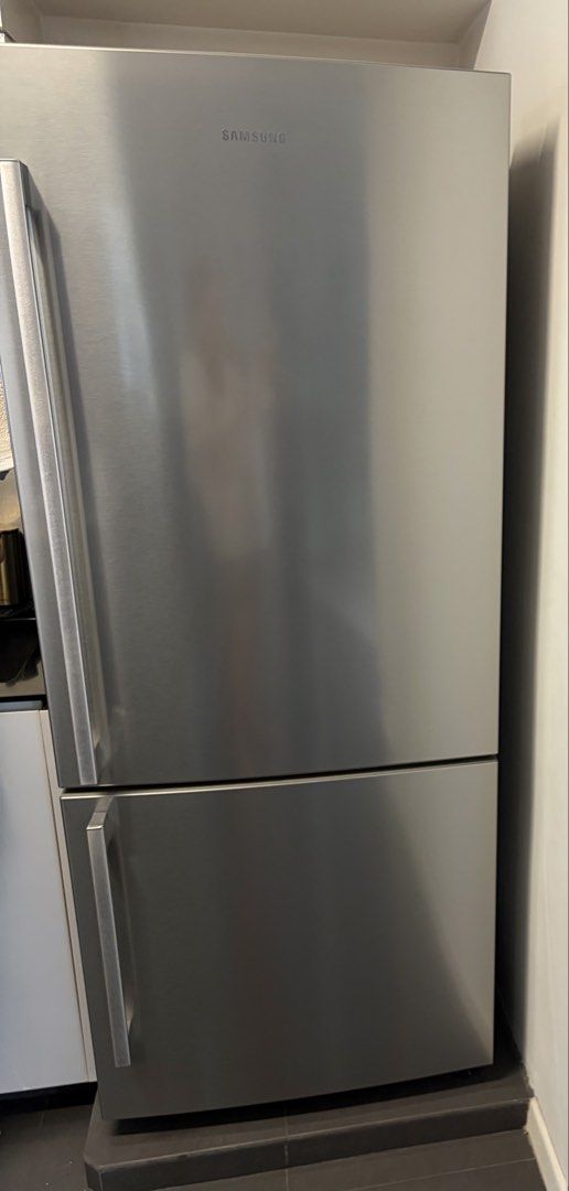 Samsung Stainless Steel Refrigerator (Category: Refrigerators & Freezers) located in Singapore. Submitted by taptap8888 (Listing ID 1458763489, Image 1). Description: Self Collection on 26 Sept.