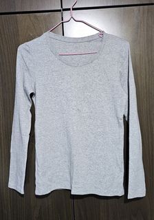 UNIQLO Grey Long Sleeve T-Shirt