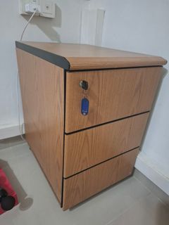Wooden Cabinet with Lock and Keys