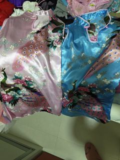 Bundled 2 Little Girls' Silk Qipao