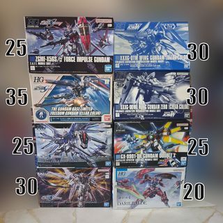 gundam seed and other gundam kit clearance
