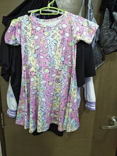 Ice silk Rainbow Dresses for 4 year old to 8 year old