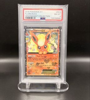 PSA 8 Flareon RC6 Radiant Collection card