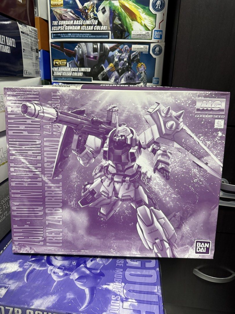 MG 1/100 BLAZE ZAKU PHANTOM REY ZA BURREL CUSTOM Gundam (Category: Gundam Model Kits) located in Singapore. Submitted by kaiseng80499829 (Listing ID 1453851279, Image 1). Description: All Brand New sealed runner. Self collect at Aiman Cafe/ Jurong East mrt station. Extra $5 parcel delivery can help to arrange. Take 2 working days to reaching your doorstep. .