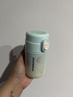 Starbucks Tumbler Light Blue Polka Dot