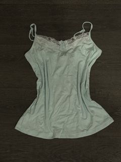 teal lace camisole