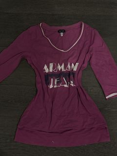 three quarter sleeve pink top