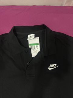 Authentic Nike Logo Black Polo Tee