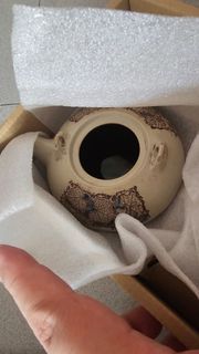 Ceramic Tea Pot and Cups Set with Bamboo Handle