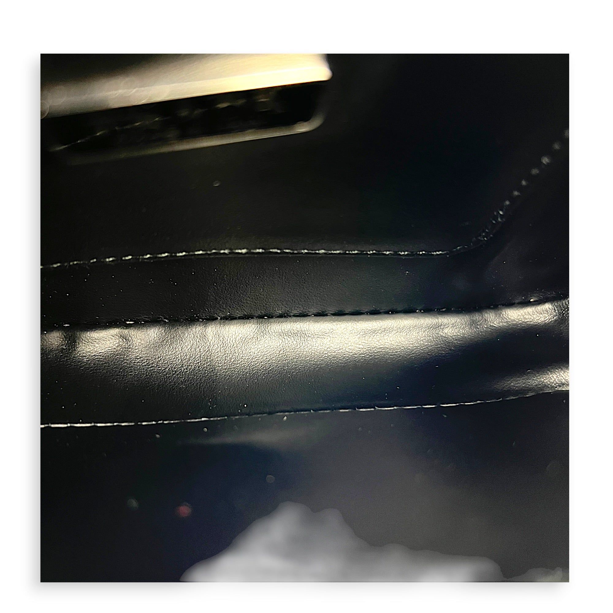 Prada Logo Crossbody Bag Grey in Patent Leather, Silver hardware (Category: Bags & Wallets) located in Singapore. Submitted by carousellluxury (Listing ID 1433497755, Image 9). Description: SKU C2604-011345AA Material Patent Leather Color Grey Hardware Silver Strap Included, detachable Dimension (L)18cm x (H)10cm x (W)7cm Accessories Dust Bag, Series 7/K Circa Est NA Microchipped FALSE Condition - Surface: In very good condition overall - Bottom 