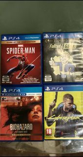PS4 Games: Spider-Man, Fallout 4, Biohazard, Cyberpunk 2077