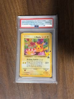 PSA 10 PSA 10 Birthday Pikachu 20th Celebration Celebrations card