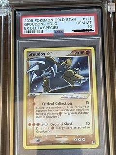 PSA 10 Groudon 111 Delta Species card