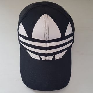 Retro ADIDAS Baseball Cap, Adidas Originals Big Trefoil Relaxed Cap Black with Big White Logo, Jockey Cap, Roadster, Cosmopolitan, Luxury Living, Timeless Appeal, Everyday Fashion, Urban Style, F1 Racing, Road Trip, Sophistication, Streetwise
