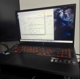 *RTX 4050 165HZ* Acer Nitro ANV15-52 Gaming Laptop Intel 7 240H 16Gb ram 512gb ssd rtx 4050 DDR5 can trade Thinkpad Lenovo hp dell razer aftershock