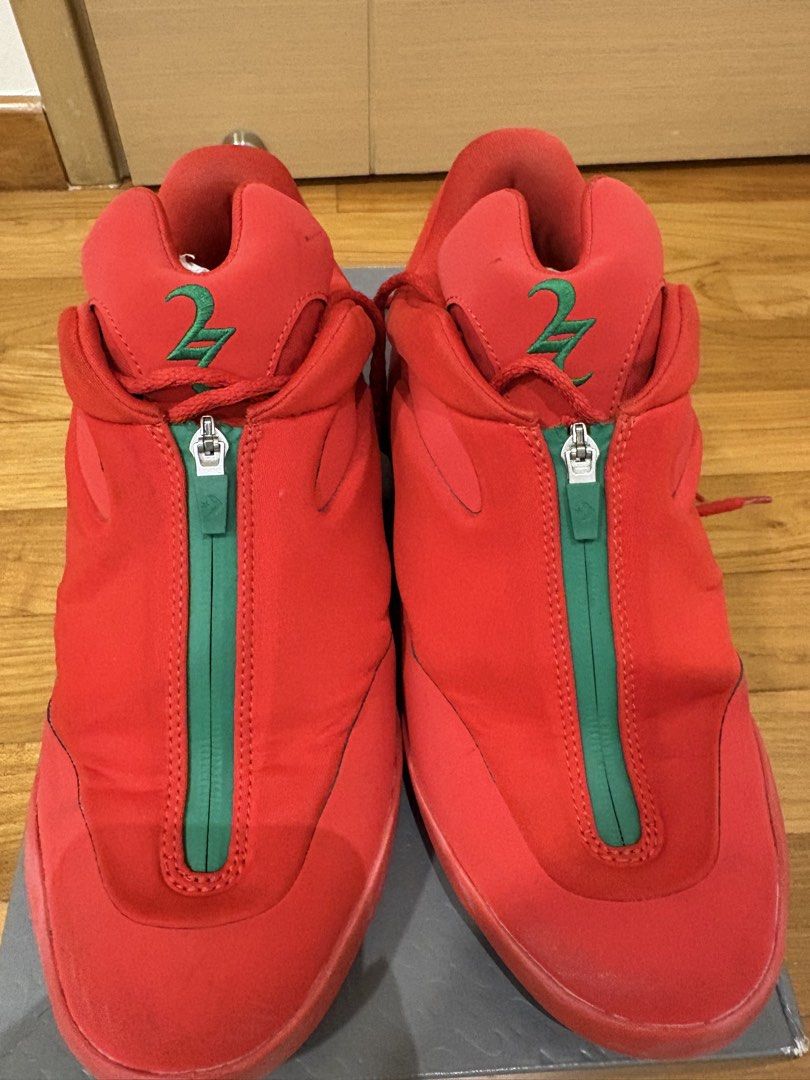 WTT/WTS Converse SHAI 001 Winter-Red 🚨tags harden 361 rigorer ar joker kobe dame sabrina lining wow lebron adidas ae gt cut 1 2 3 4 5 6 7 8 9 10 11 12 13 14 encore (Category: Sneakers) located in Singapore. Submitted by jazrr (Listing ID 1457461678, Image 3). Description: FAKE PRICE SELLING 150! shai 001 red US10, fits long so perfect if your TTS is us10.5. used few times, selling for a steal, dm for pics,open to elite bags or other shoes us10.5