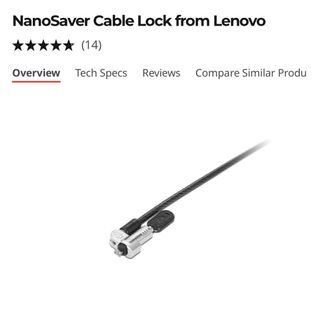 Lenovo nanosaver cable lock Kensington lock