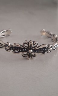 Vintage Unisex Silver Cuff Bracelet